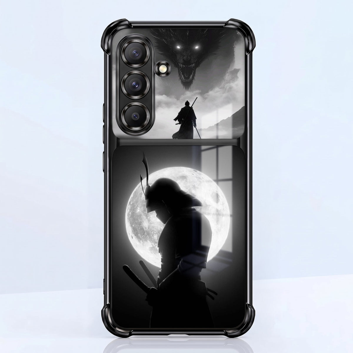Samsung Galaxy A56 5G Moonlit Ronin Dual-Tone Transparent Black Airbags Case