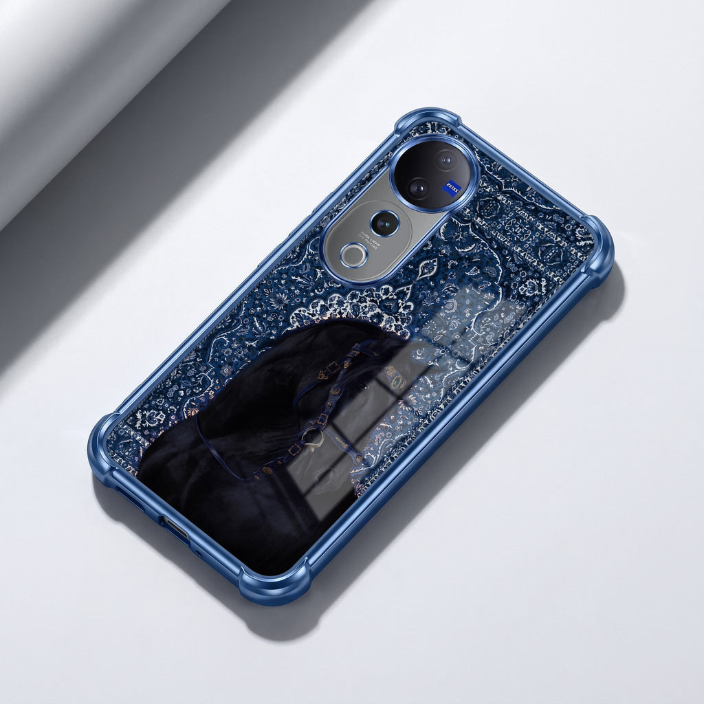 Vivo V40 Pro 5G Premium Royal Horse Blue Airbags Printed Back Case