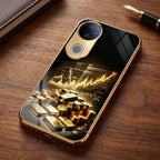 Vivo V40 Pro 5G Luxury Wealth Trader Gold Electroplated Glass Case