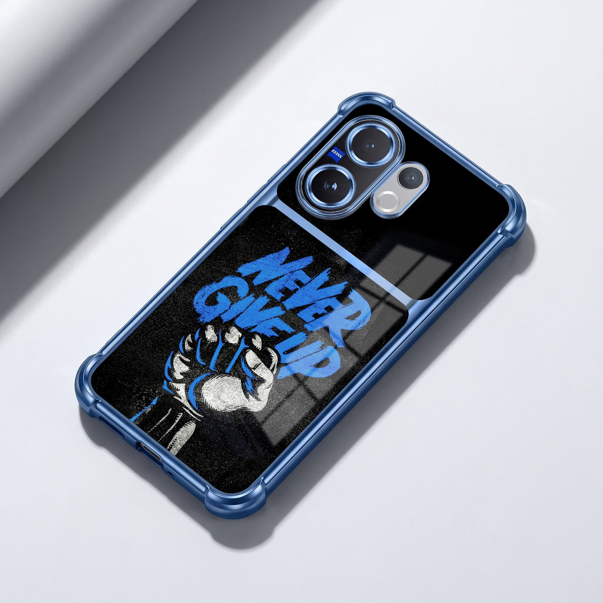 Vivo V60 5G Naver Give Up Dual-Tone Transparent Blue Airbags Case