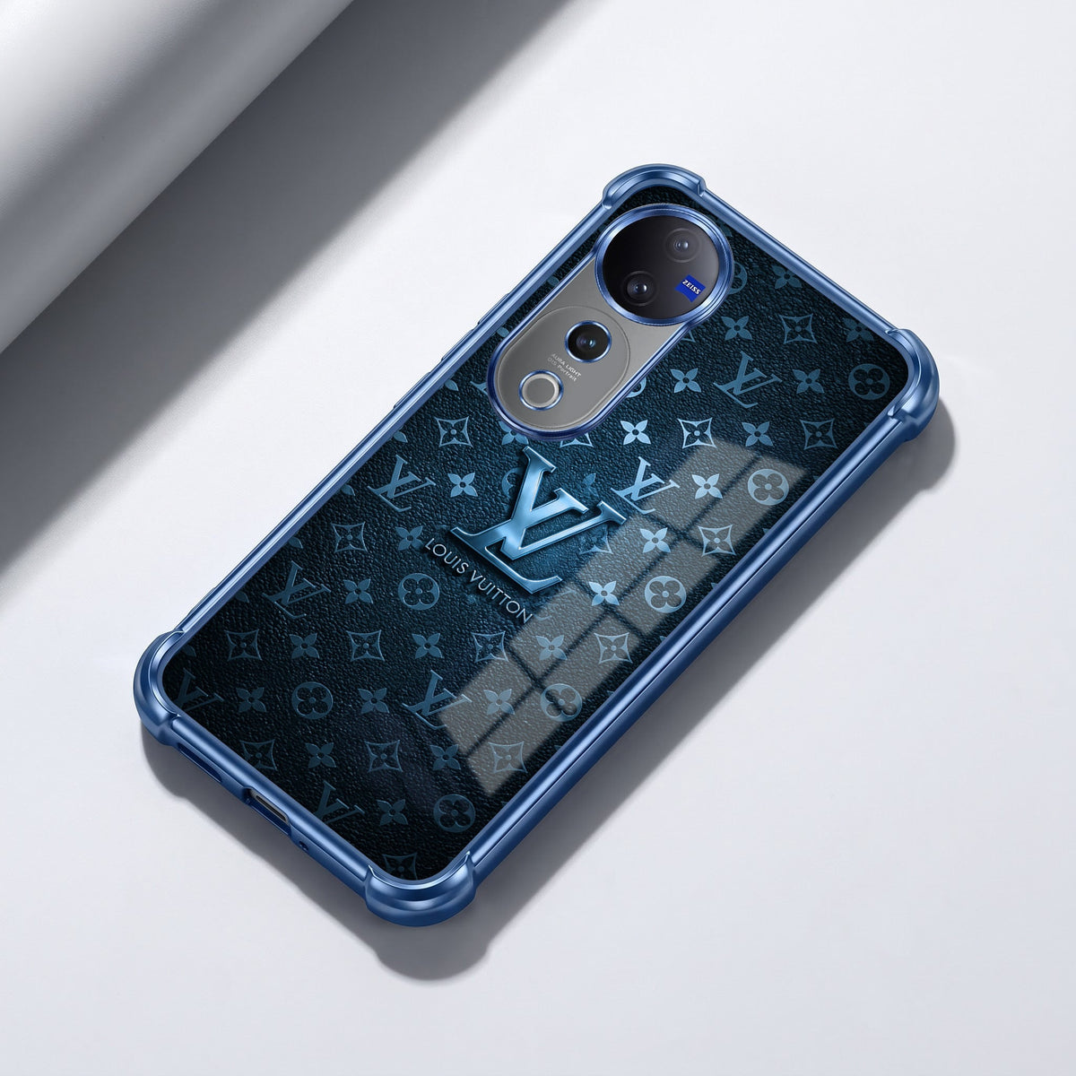 Vivo V40 Pro 5G LV Monogram Blue Airbags Printed Back Case