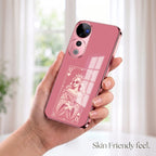 Vivo V40 Pro 5G Luxury Royal Queen Pink Electroplated Glass Phone Back Case