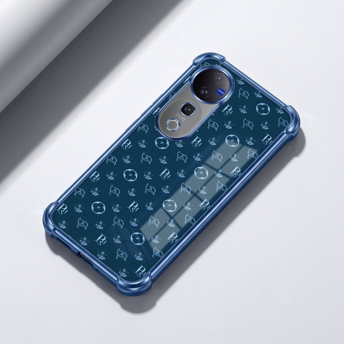 Vivo V40 Pro 5G Luxury Monogram Blue Airbags Printed Back Case