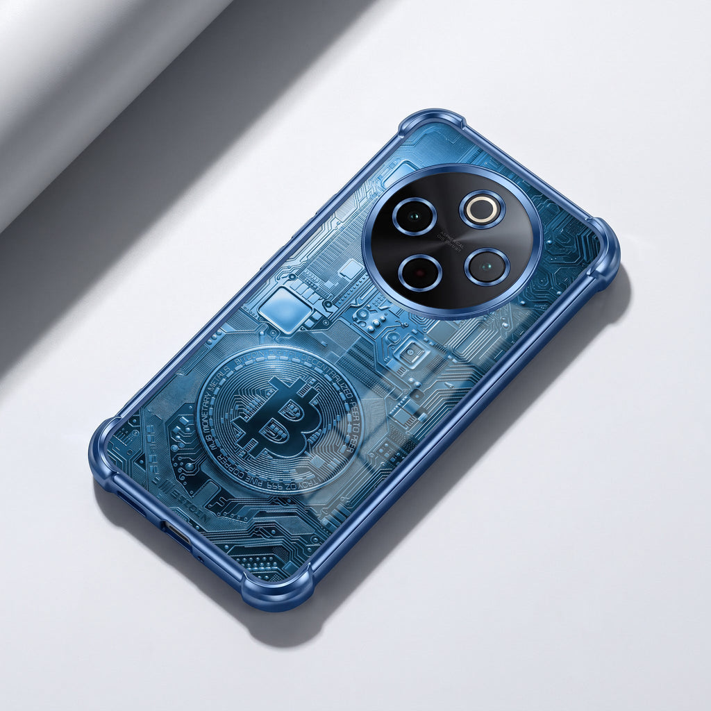 Vivo T4 5G Bitcoin Blue Airbags Printed Back Case