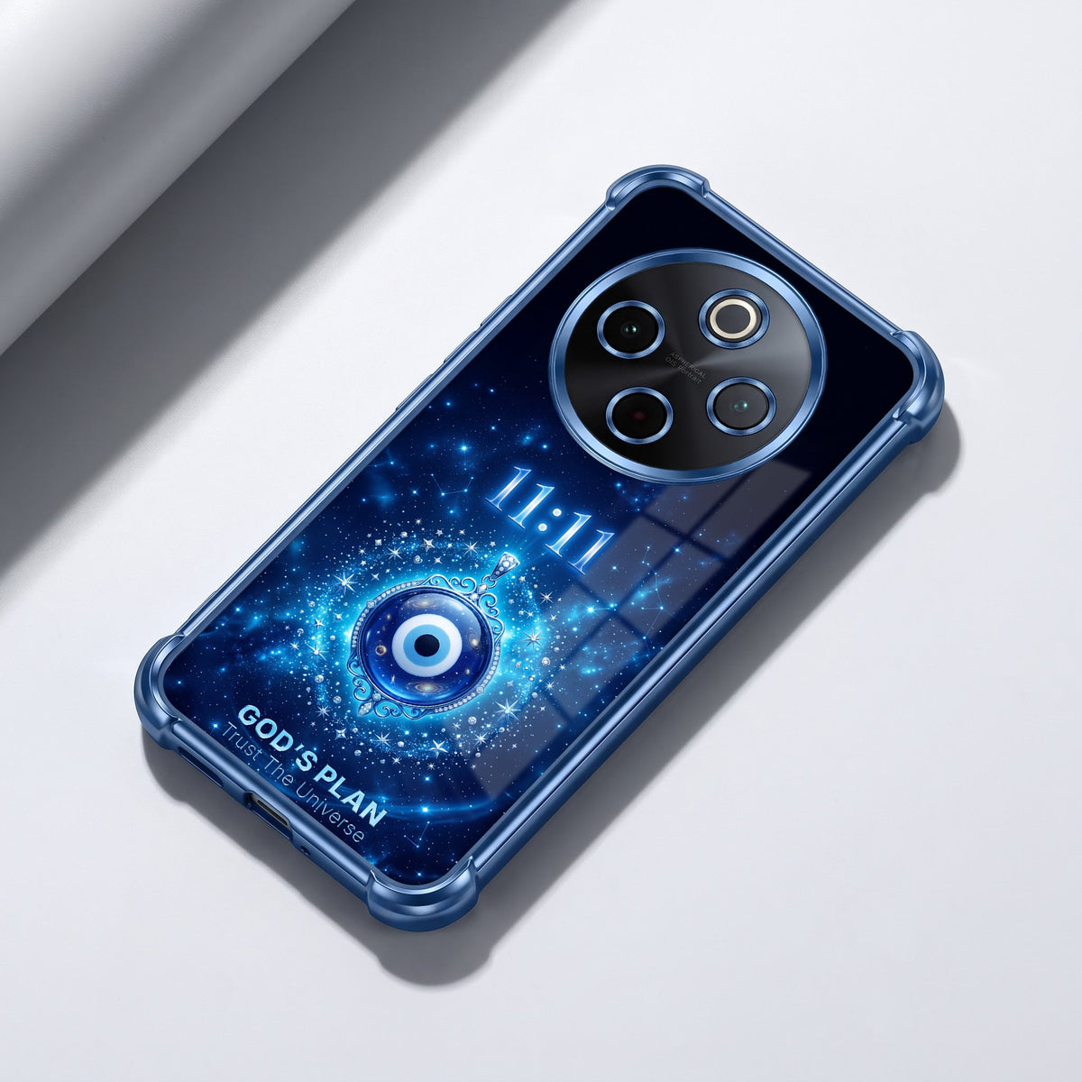 Vivo T4 5G Premium God’s Plan Evil Eye Blue Airbags Printed Back Case
