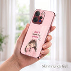 Vivo V70 5G Luxury Anime Girl Pink Electroplated Glass Phone Back Case