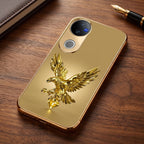 Vivo T4R 5G Golden Eagle Gold Electroplated Glass Phone Back Case