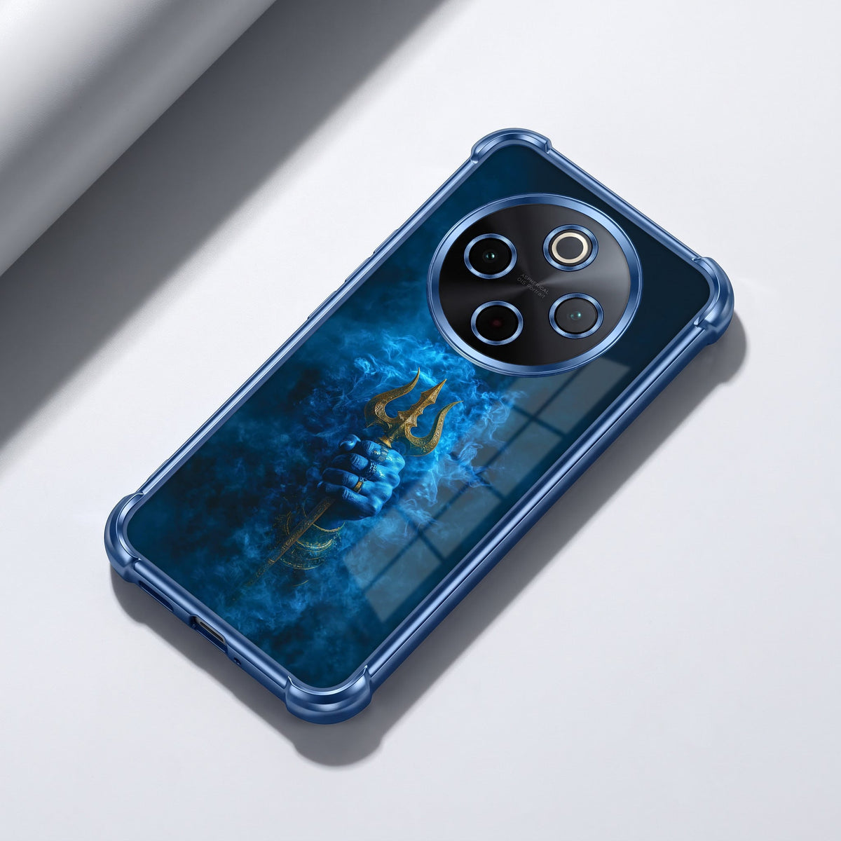 Vivo T4 5G Premium Shiv Trishul Blue Airbags Printed Back Case