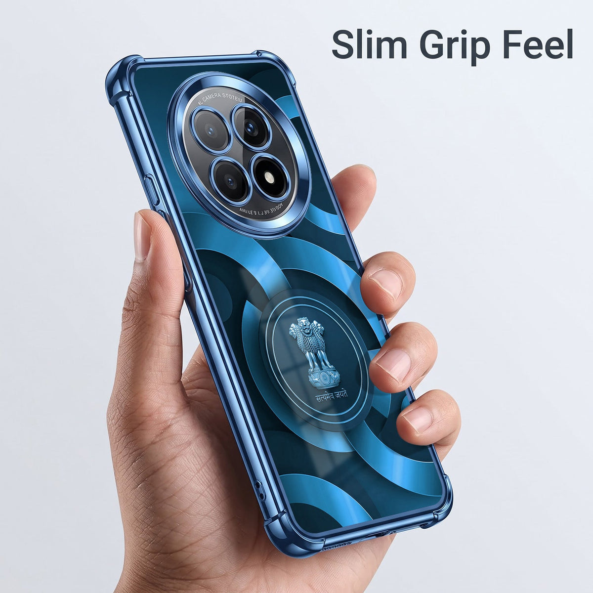 Oppo F29 5G Blue Emblem Blue Airbags Printed Back Case