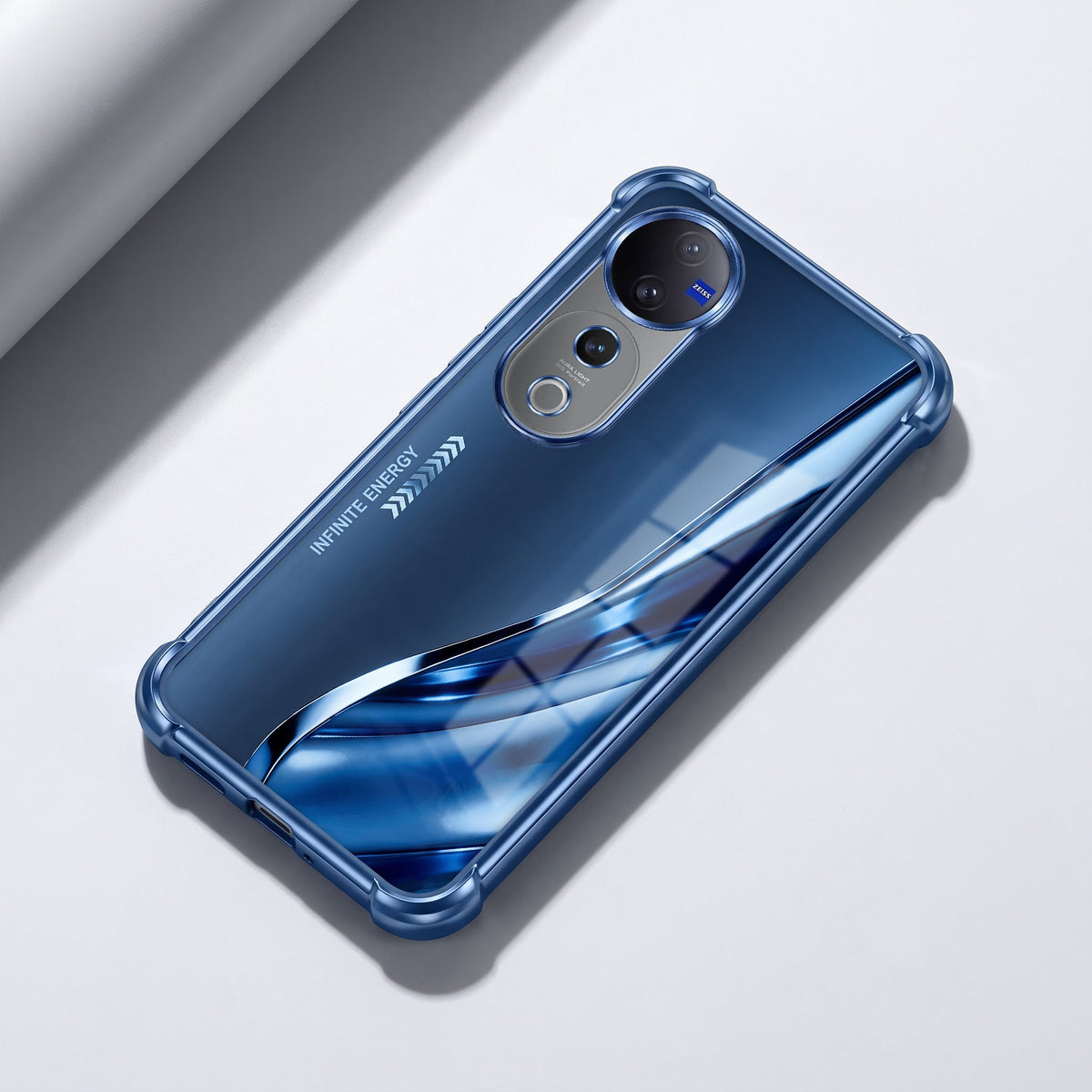 Vivo V40 Pro 5G Premium Infinity Energy Blue Airbags Printed Back Case