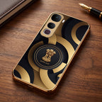 Vivo Y400 Pro 5G Royal Emblem Gold Electroplated Glass Phone Back Case