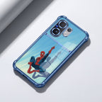 Vivo V60 5G Spiderman Dual-Tone Transparent Blue Airbags Case