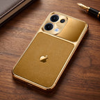 Oppo Reno 13 5G Royal Touch Apple Gold Electroplated Glass Phone Back Case