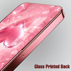Redmi Note 15 Pro+ 5G Luxury 3D Jelly Heart Pink Electroplated Glass Phone Back Case