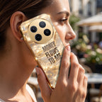 Vivo X300 Pro 5G Money Flows To Me Gold Electroplated Glass Phone Back Case