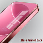 Vivo V40 Pro 5G Luxury Glossy Wave Pink Electroplated Glass Phone Back Case