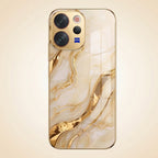Vivo V70 5G Marvel Texture Gold Electroplated Glass Phone Back Case
