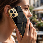 Oppo Reno 15 Mini 5G Focus Electroplated Gold Glass Case