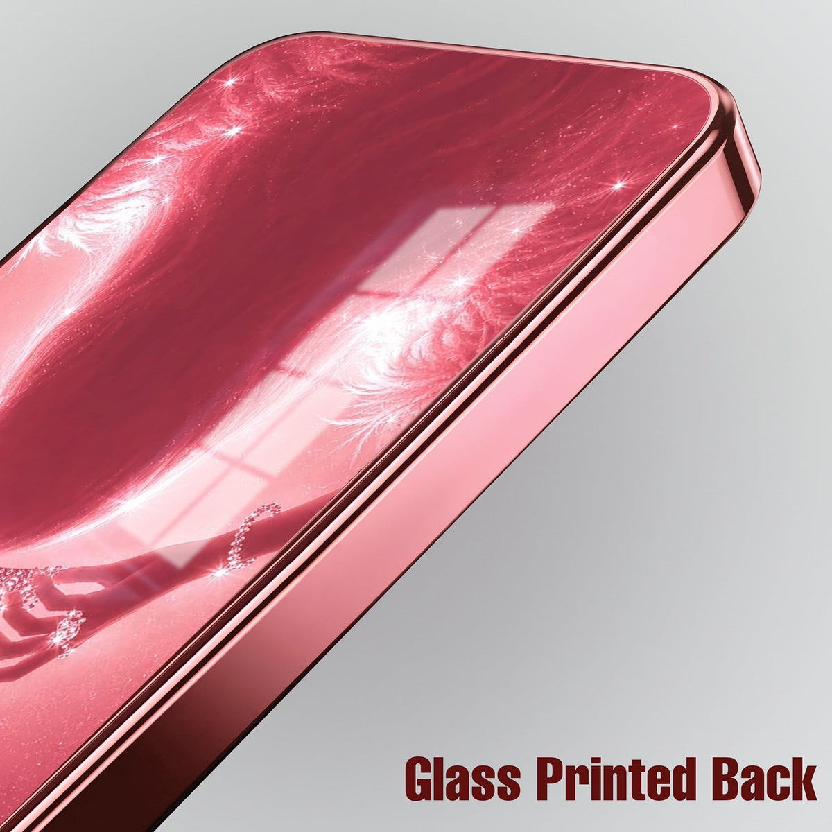 Vivo V40 Pro 5G Luxury Crown Queen Pink Electroplated Glass Phone Back Case