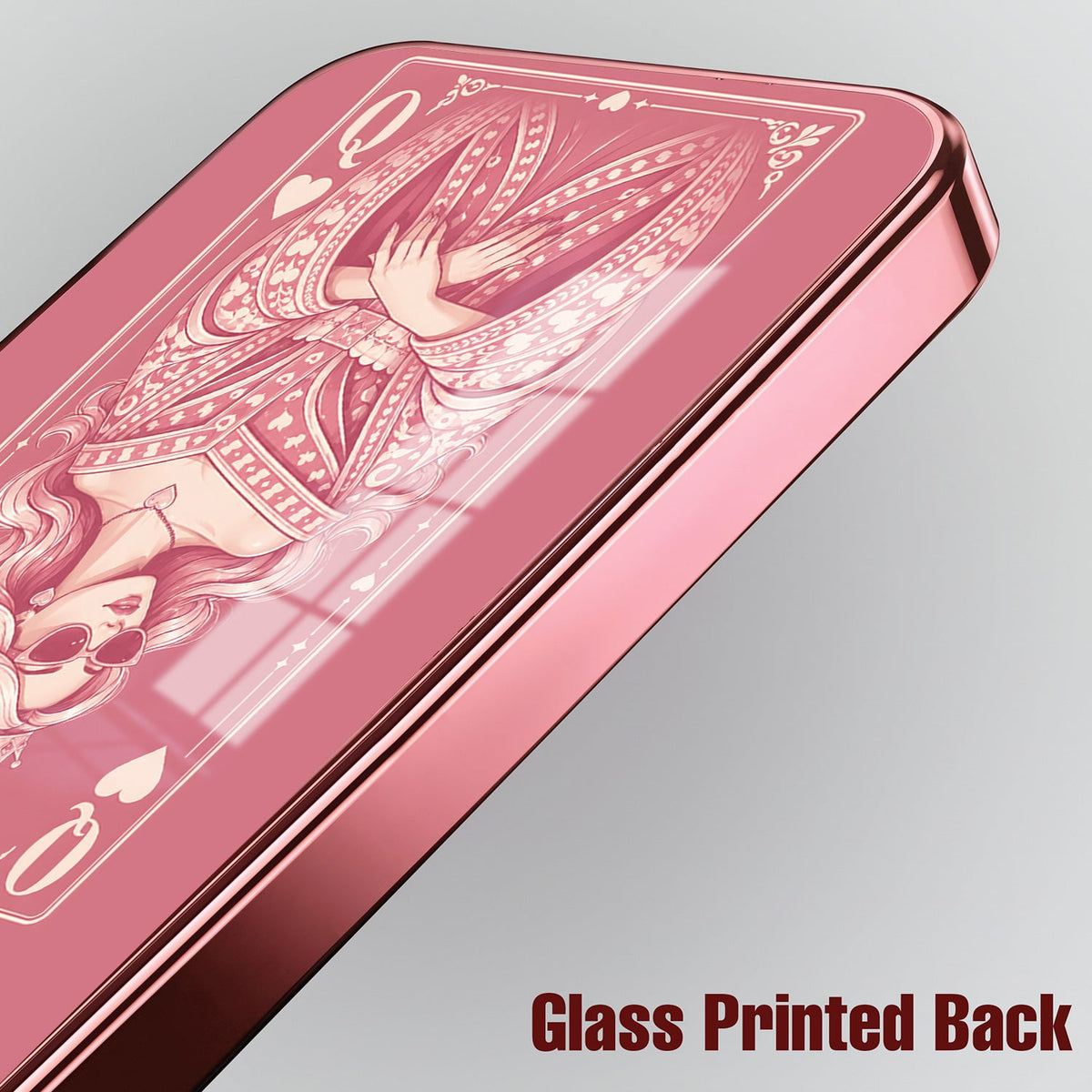 Samsung Galaxy A56 5G Luxury Royal Queen Pink Electroplated Glass Phone Back Case