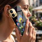 Vivo Y51 Pro 5G Multi-Feather Peacock Gold Electroplated Glass Phone Back Case
