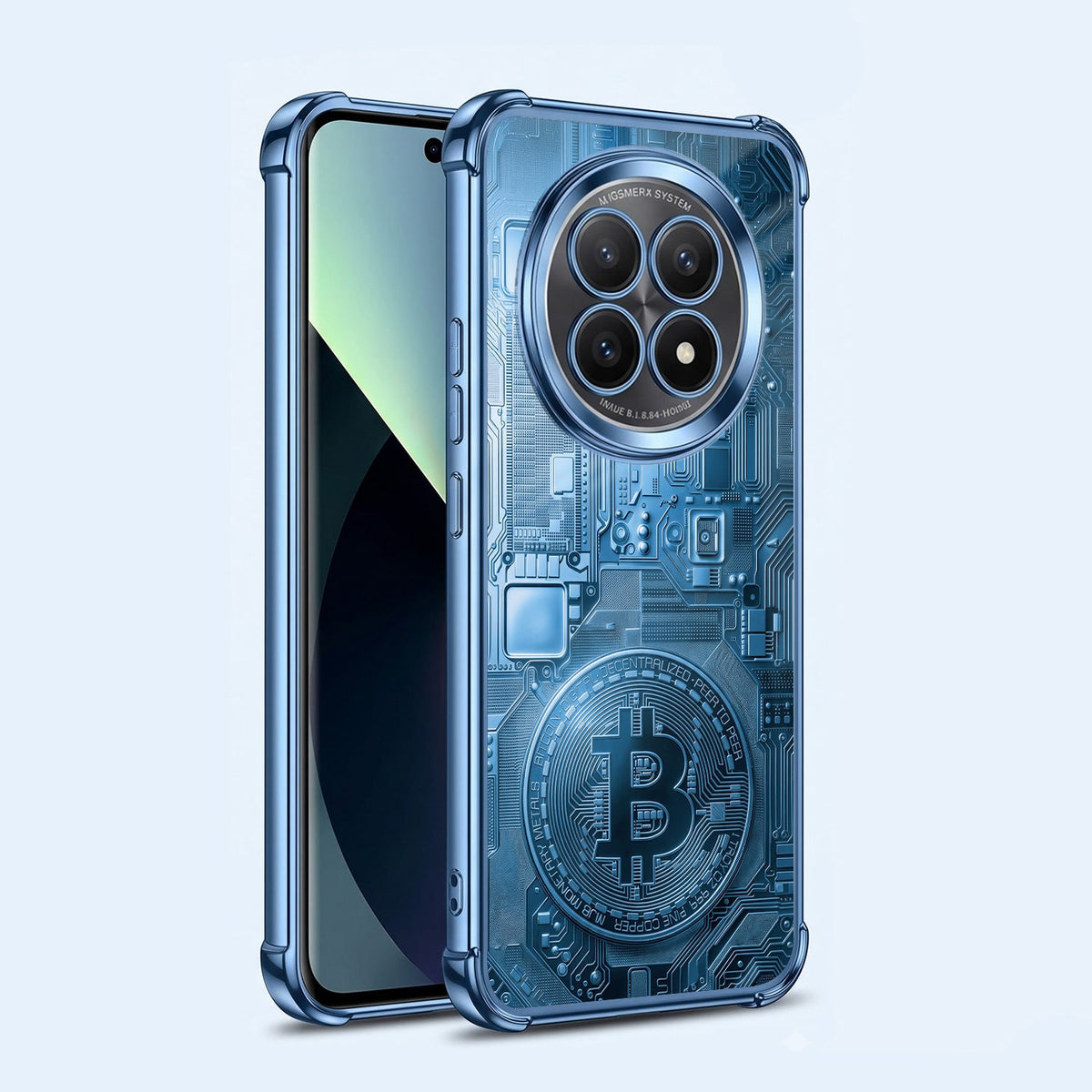 Oppo F29 5G Bitcoin Blue Airbags Printed Back Case