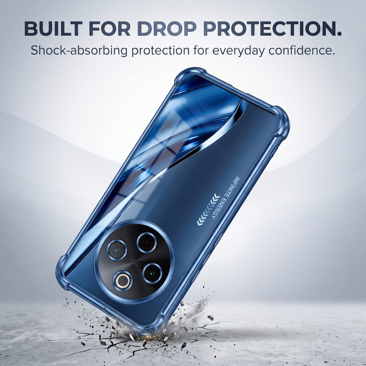 Vivo T4 5G Premium Infinity Energy Blue Airbags Printed Back Case