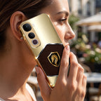 Vivo Y400 Pro 5G Dragon Crest Gold Electroplated Glass Phone Back Case