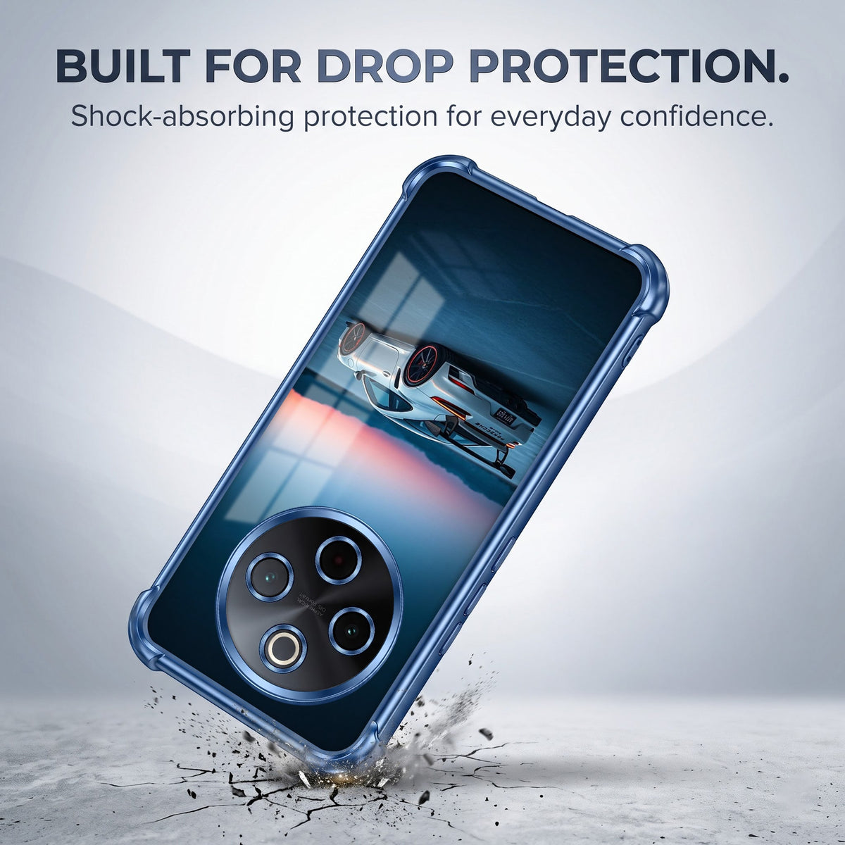Vivo T4 5G Porsche Blue Airbags Printed Back Case