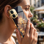 Vivo Y51 Pro 5G Lord Narasimha Gold Electroplated Glass Phone Back Case