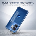 Vivo V60 5G Apple Blue Glitter Dual-Tone Transparent Blue Airbags Case