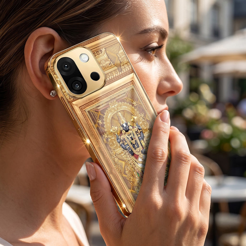 OnePlus 13s 5G Premium Heritage Gold Electroplated Glass Phone Back Case