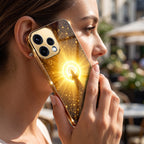 Oppo Reno 15 5G Lakshmi Sacred Gold Electroplated Glass Phone Back Case