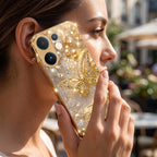 Vivo T4 Pro 5G Golden Butterfly Gold Electroplated Glass Phone Back Case