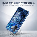 Vivo V60 5G Midnight Ocean Dual-Tone Transparent Blue Airbags Case