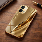 Vivo T5X 5G Luxury Infinity Energy Gold Electroplated Glass Phone Case
