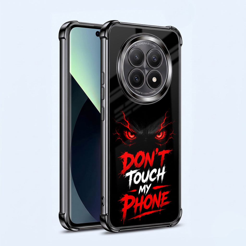 Oppo F29 5G Don't Touch My Phone Black Airbags Printed Back Case
