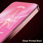 Oppo Reno 14 5G Luxury Glowing Heart Pink Electroplated Glass Phone Back Case