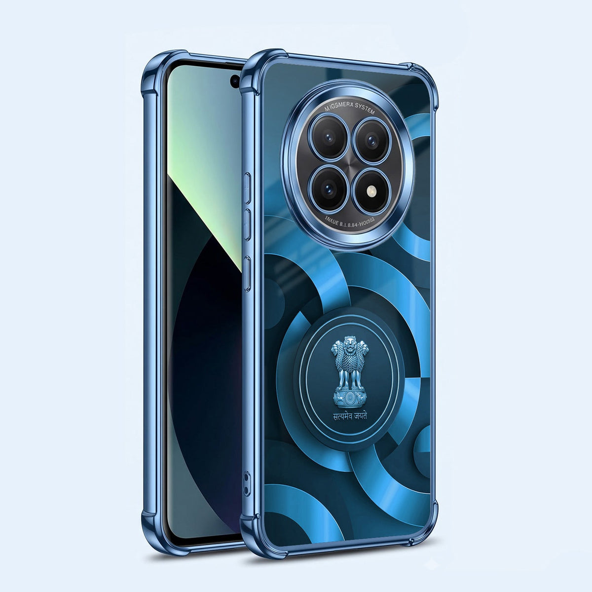 Oppo F29 5G Blue Emblem Blue Airbags Printed Back Case