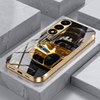 Oneplus Nord 5 5G Golden BMW Gold Electroplated Glass Phone Back Case