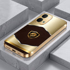 Vivo Y51 Pro 5G Dragon Crest Gold Electroplated Glass Phone Back Case