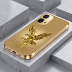 Vivo Y51 Pro 5G Golden Eagle Gold Electroplated Glass Phone Back Case