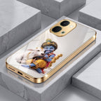 Vivo T5x 5G Bal Krishna Blessings Gold Electroplated Glass Phone Back Case