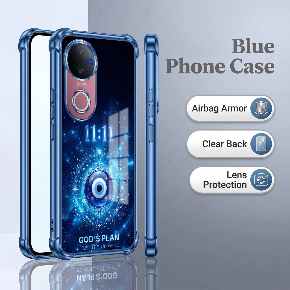 Vivo V50 5G Premium God’s Plan Evil Eye Airbags Printed Back Case