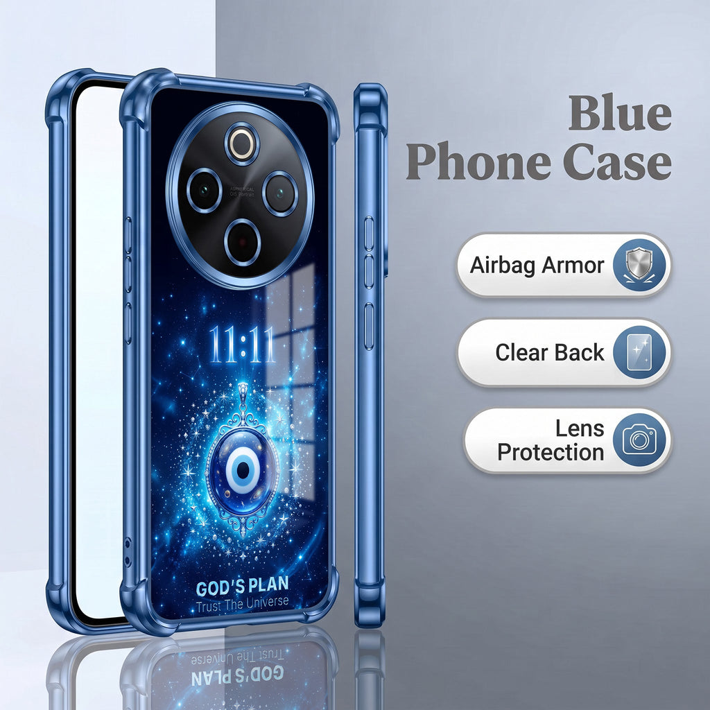 Vivo T4 5G Premium God’s Plan Evil Eye Blue Airbags Printed Back Case