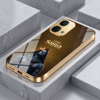 Vivo T5x 5G Lord Shiva Gold Electroplated Glass Phone Back Case