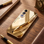 Vivo V70 FE 5G Luxury Infinity Energy Gold Electroplated Glass Phone Case