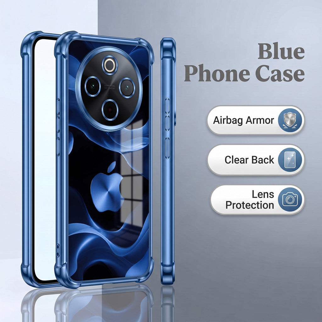 Vivo T4 5G Premium Wave Blue Airbags Printed Back Case