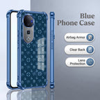 Vivo V40 Pro 5G Luxury Monogram Blue Airbags Printed Back Case