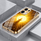 Oppo Reno 13 5G Lakshmi Sacred Gold Electroplated Glass Phone Back Case